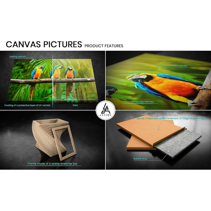 Картина на полотні з келихом вина 160 x 50 см ARTTOR