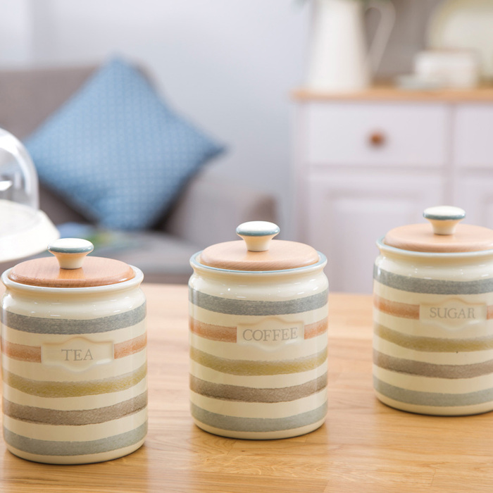 Банка Kitchen Craft для зберігання кави, керамічна, 10,5 х 17 см, 800 мл