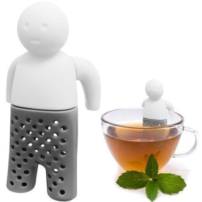 Силіконове ситечко для чаю у формі чоловічка 6,3 х 8,3 см Retoo
