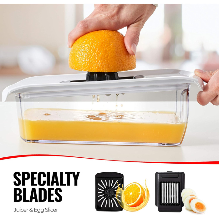 Овощерезка черно-белая, пластик fullstar