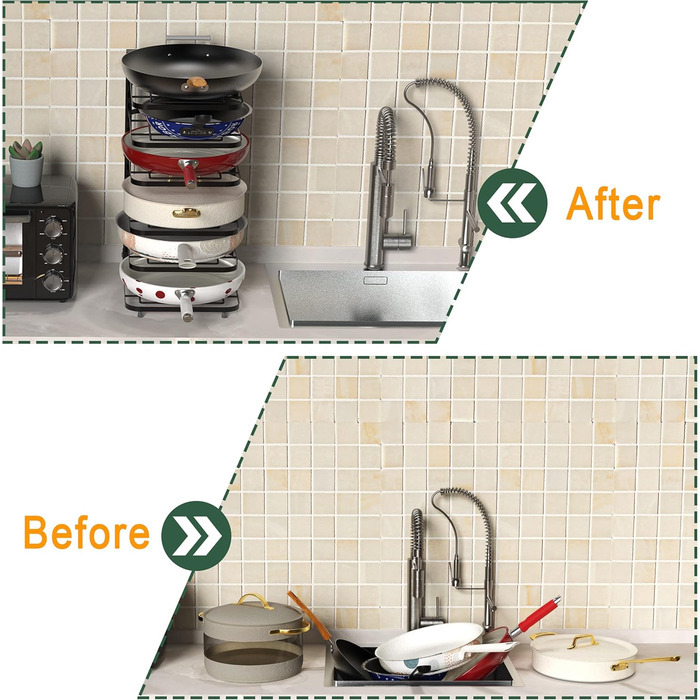 Многофункциональная подставка для посуды на 6 отделений Supfirm