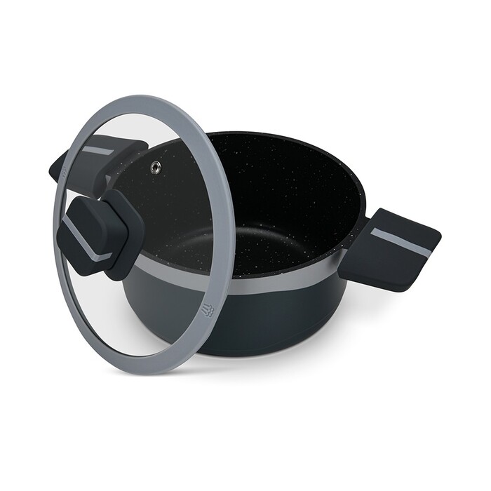 Каструля зі скляною кришкою 20 см 2,5 л LUXURIA Fissman