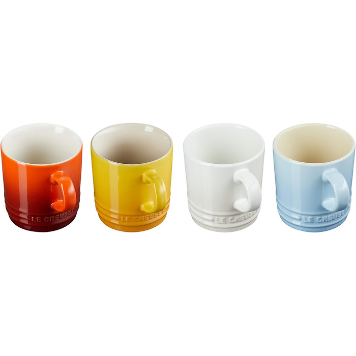 Набір із 4 кухлів 350 мл, різнокольоровий Elements Le Creuset