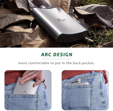 Титанова стегнова колба 200 мл. Boundless Voyage