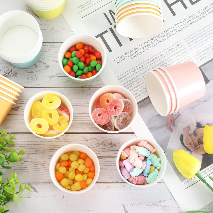 Набір паперові стаканчики для морозива 60 шт. 85 мл ZALAON