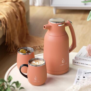 Термос-кавник 2 л, кораловий Ideus