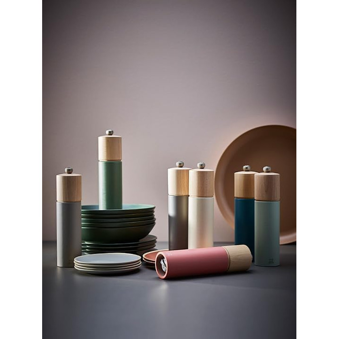 Млин для перцю Boreal, 21 см, класична обстановка, виготовлений з деревини бука, сертифікований PEFC, французьке виробництво, колір кам'яний сірий камінь сірий млин для перцю