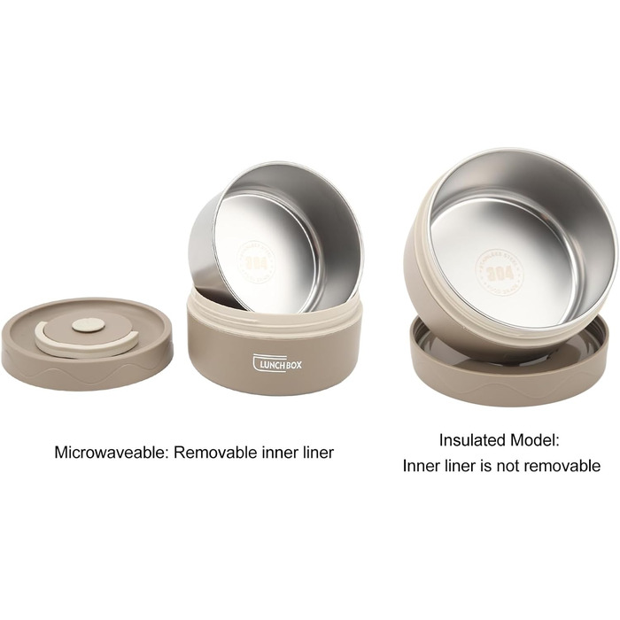 Термоконтейнер теплоізоляційний 420 мл коричневий Tissting