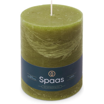 Свічка Spaas Rustic Pillar, 100/130 мм, 95 год, чорна (оливково-зелена)