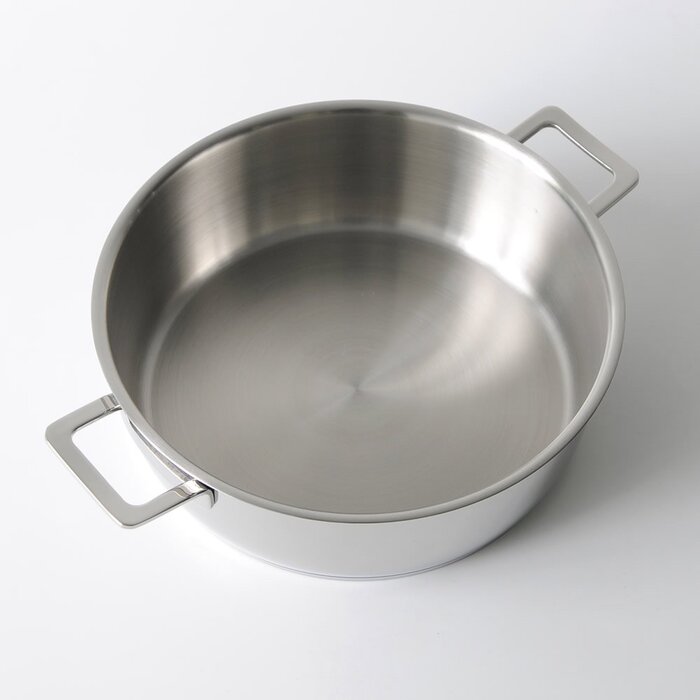 Кастрюля с двумя ручками 24 см 3,4 л металлик Pots & Pans Alessi