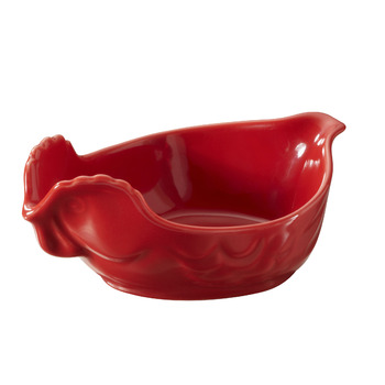 Блюдо для птицы Revol, красное, 0,2 л, 15 х 10 х 6 см
