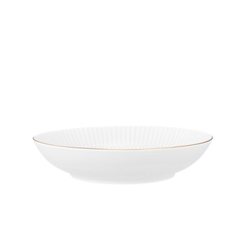 Суповая тарелка 21 см, белая с золотистым ободком Amina Goldrand Seltmann Weiden