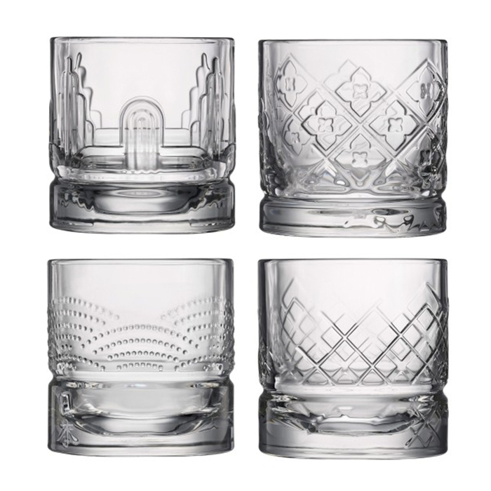Склянка 300 мл, набір 4 шт., 4 різних дизайну, Dandy, La Rochere