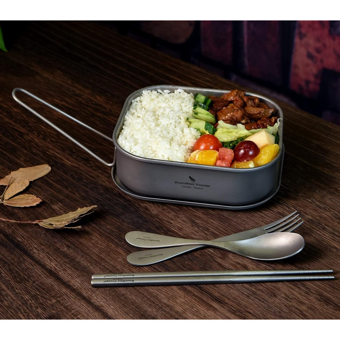 Титановая контейнер с крышкой 1 л Boundless Voyage