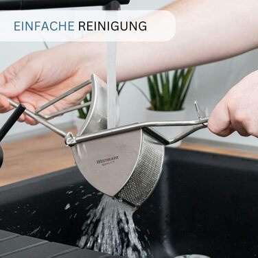 Картофелерис Westmark, с круглой перфорацией, длина 30 см, треугольник, серебристый, 61262260 (набор из нержавеющей стали)