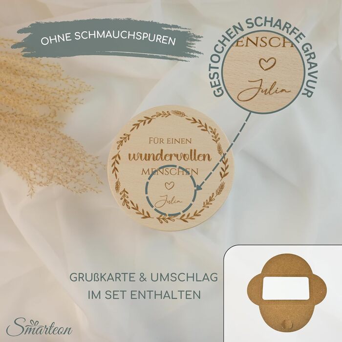 Банки для хранения с крышками, персонализированные с гравировкой SMARTEON