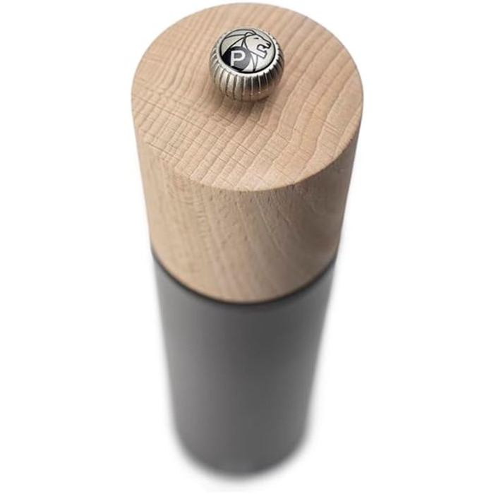 Млин для перцю Boreal, 21 см, класична обстановка, виготовлений з деревини бука, сертифікований PEFC, французьке виробництво, колір кам'яний сірий камінь сірий млин для перцю