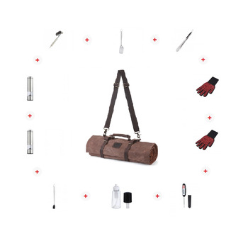 Набір аксессуаров для барбекю в скрутці-органайзері Brown GRILLI