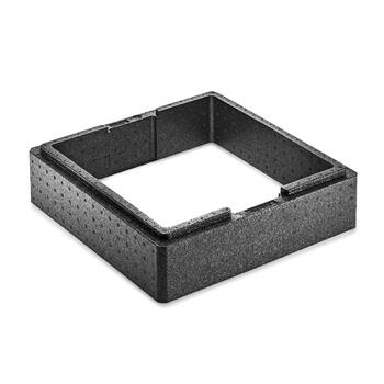 Термохаузер EPP термобокс Pizza Eco Line включно з кришкою - об&39єм 22 л - 41 x 41 x 23 см - ящик для піци для служби доставки (верхня рама)