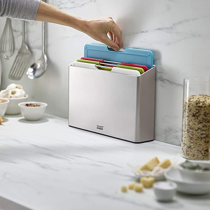 Набор разделочных досок с шеф-ножом и кейсом для хранения Joseph Joseph Chopping Board Set , 31,8 х 22,2 х 7,6 см, 6 пр.