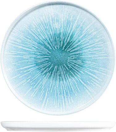 Набір нептунів 6 piatti piani con bordo in porcellana, см24