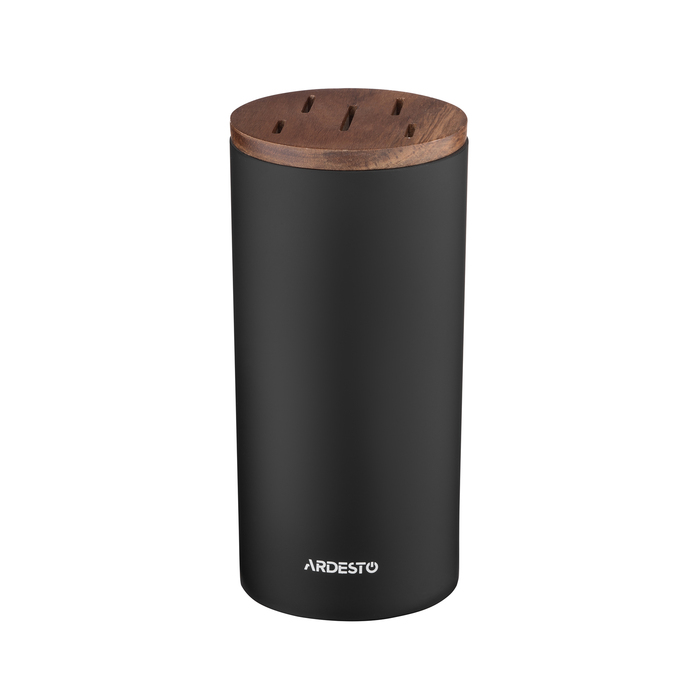 ARDESTO Набір ножів з блоком Gemini, 6 предметів, нержавіюча сталь, пластик, чорний