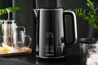 ARDESTO Електрочайник AEKL-X53E/1.7 л/2200 Вт/подвійні стінки/LED дисплей/Otter контроль/чорний