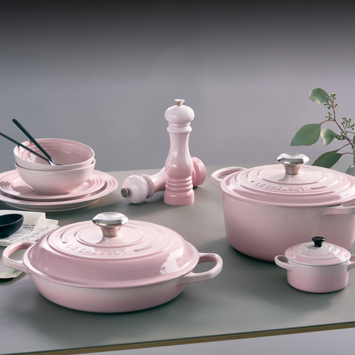 Каструля низька 2,2 л рожева Shell Pink Le Creuset