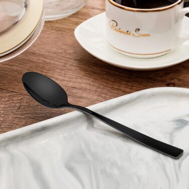 Набір десертних ложок 15,3 см, 6 предметів, чорний Leipzig Otto Koning