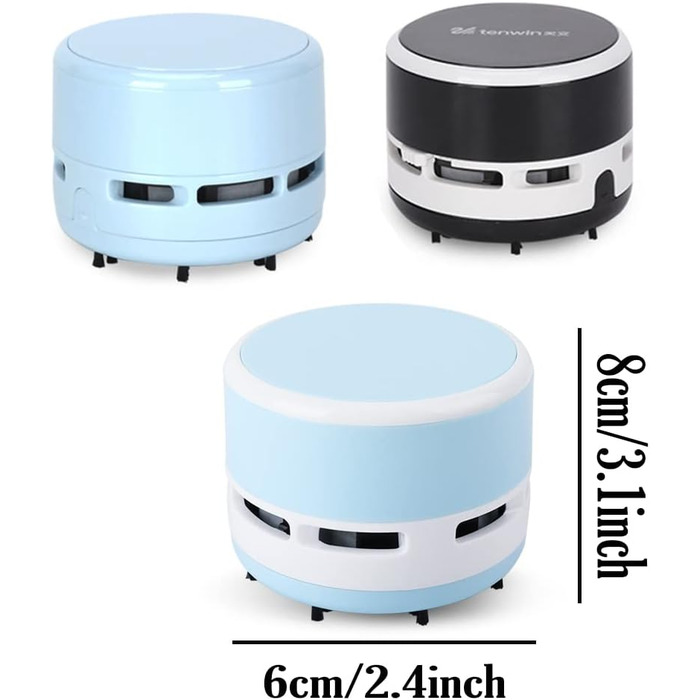 Міні-пилосос бездротовий 3 Вт білий-синій FineInno