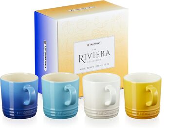 Набір із 4 кухлів 350 мл, різнокольоровий Riviera Le Creuset