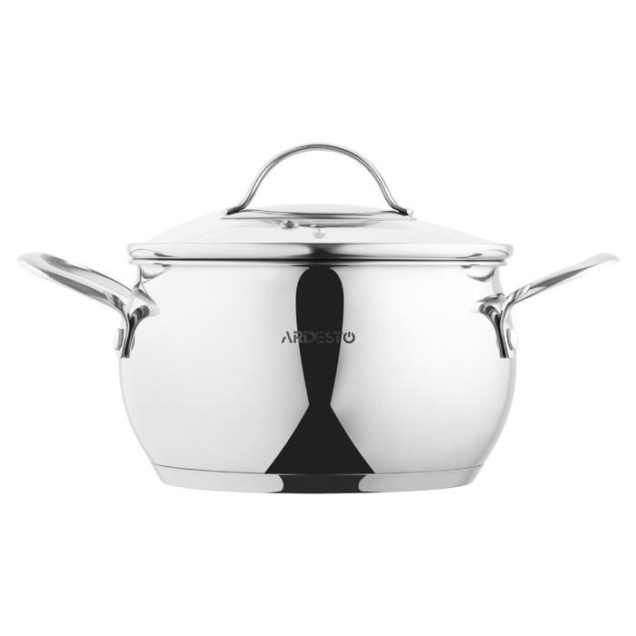 ARDESTO Каструля Gemini, скляна кришка, 3.0 л, нержавіюча сталь