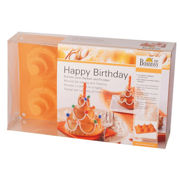 Форма для кексів у вигляді іменинного торта, 17 x 29,5 x 7 см, RBV Birkmann