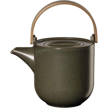 Чайник заварочный 1 л с деревянной ручкой, темно-зеленый Coppa Nori ASA-Selection