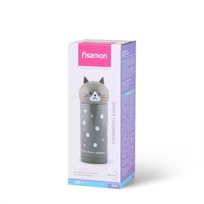 Термос дитячий для чаю Fissman 250 мл Кошеня (9689)