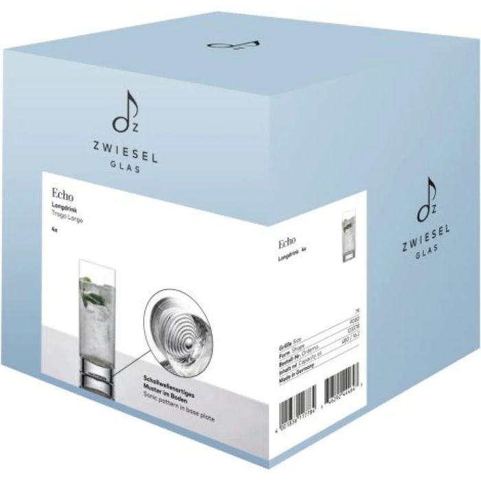 Склянка для лонгдринків, набір 4 предмети, Echo Zwiesel Glas