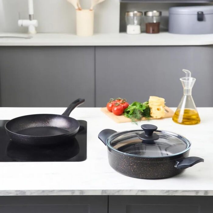 Набор посуды 3 предмета Karaca Biogranit Blackgold