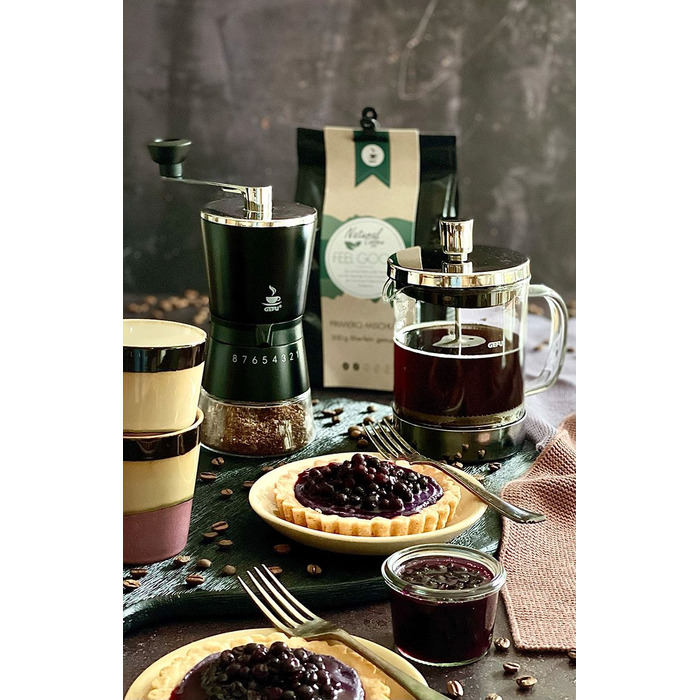 Кавомолка ручна, на 10 чашок Santiago Gefu