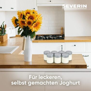 Порційні баночки 150 мл для йогуртниць, набір 7 предметів, сірі Severin