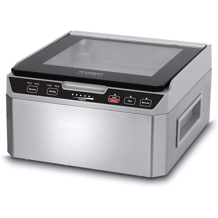 Камерний вакуумний пакувальник з нержавіючої сталі, вакуумна камера 3л 70 л/хв, подвійне зварювання, регульований час вакууму та зварювання, 1417 одинарний, 40 -
