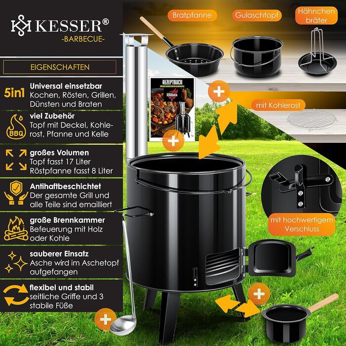 Печь для тушения с функцией гриля KESSER