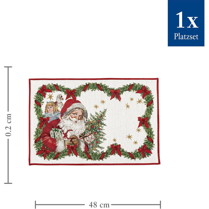 Сервірувальний килимок 32 х 48 см з мотивом "Санта" Toy's Fantasy Villeroy & Boch