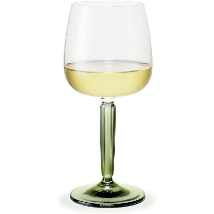 Бокал для белого вина 350 мл, набор 2 предмета, зеленый Hammershøi Kähler