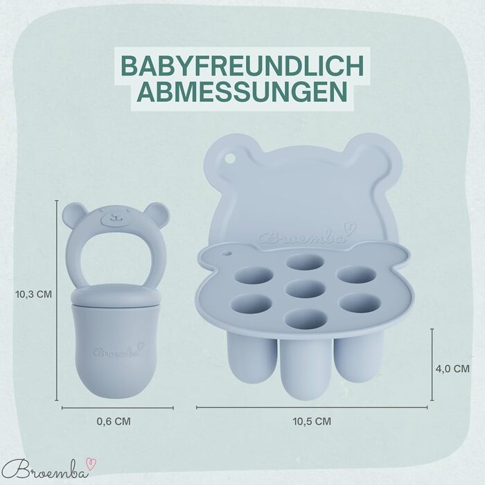 Силіконовий ніблер для дітей з лотком для льодуиків льоду з кришкою Broemba