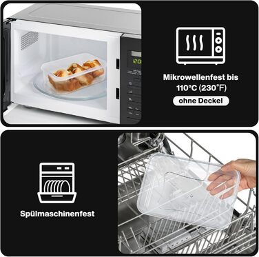 Контейнери для зберігання харчових продуктів з кришками, 16 шт. (8 контейнерів, 8 кришок), набір контейнерів для зберігання, 100 герметичні, без BPA, 0,24-1,5 л (SE-38PCS)