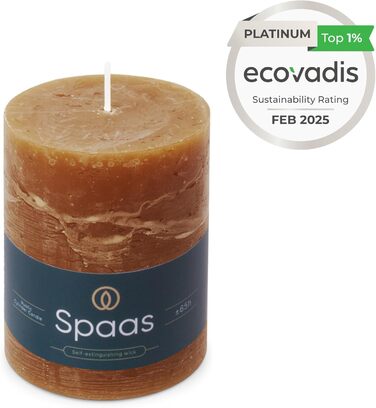 Свічки Spaas Rustic Pillar 80/110 мм 65 шт. - (Коньяк)