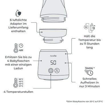 Портативний підігрівач дитячих пляшечок Nuvita