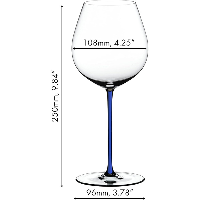 Бокал для вина, (Пино Нуар, Синий)