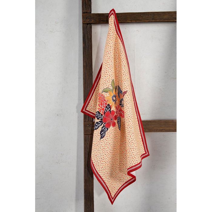 Набір із 3 багатоцільових кухонних рушників Барних рушників День подяки/Різдво (50 см x 70 см) (02 - Схід, 50 x 70 см (Набір із 3 шт.)), 39 Hermine Noel