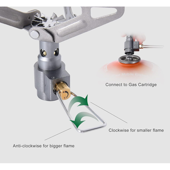 Кемпинговая газовая плита Ti9009O iBasingo